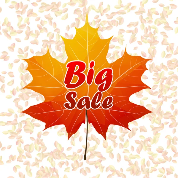 Autumn sale typography poster. plus EPS10 — Stock Vector