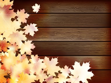 renkli yaprakları ile sonbahar arka plan. artı eps10