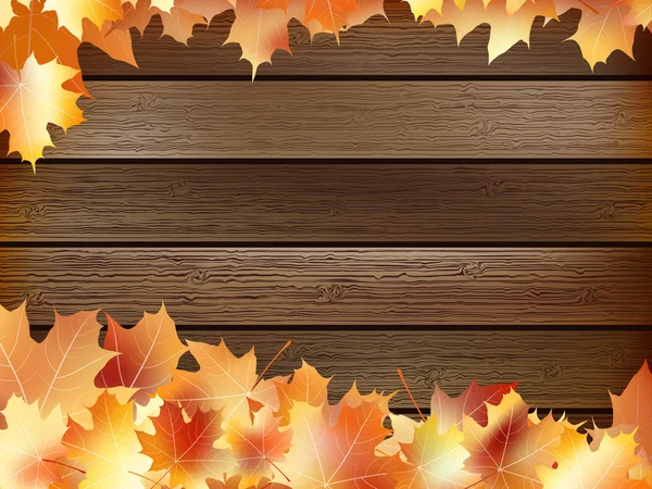Осенний фон с цветными листьями. плюс S10 — стоковый вектор