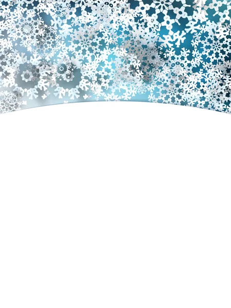 Copos de nieve de papel para fondo de invierno — Vector de stock