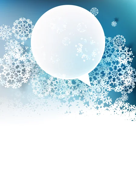 Flocons de neige et espace pour le texte. plus EPS10 — Image vectorielle