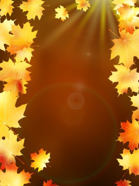 renkli sonbahar yaprakları. artı eps10