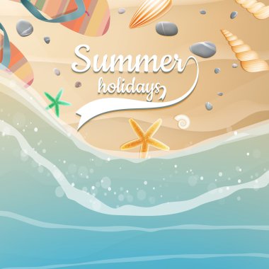 yaz tatilleri şablon. artı eps10 vektör dosyası