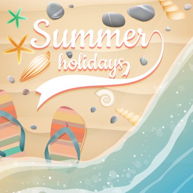 yaz tatilleri şablon. artı eps10 vektör dosyası