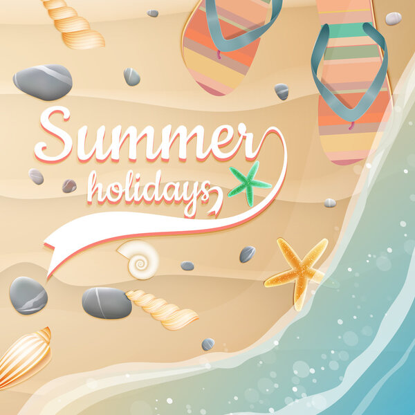 Summer holidays template. plus EPS10 vector file