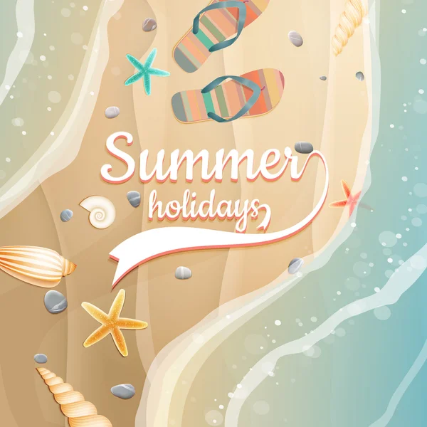 Yaz tatilleri şablon. artı eps10 vektör dosyası — Stok Vektör