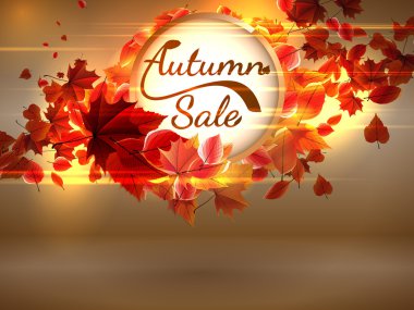 sonbahar satışı-arka plan ile boşaltmak. artı eps10