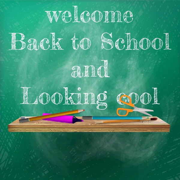 Welcome back to school template design. plus EPS10 — Stock Vector