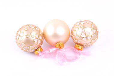 glitter kerstballen geïsoleerd op witte achtergrond