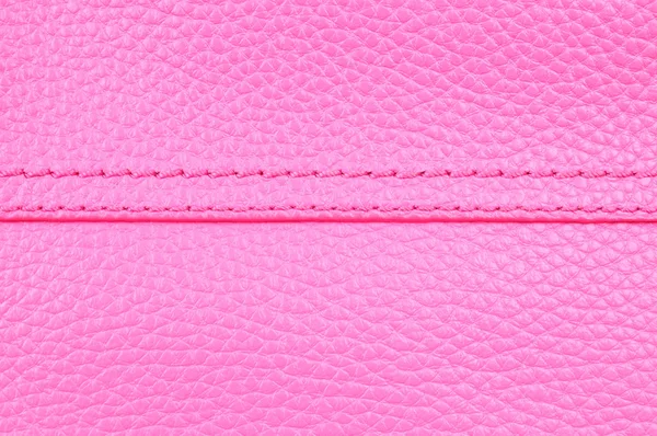 Textura de cuero rosa de cerca, fondo —  Fotos de Stock