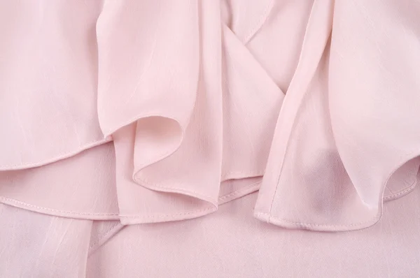 Világos rózsaszín selyem kendő, háttér és textúra. selyem anyagból. — Stock Fotó