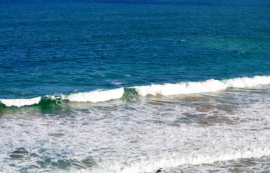 kıyı closeup görünümü. deniz manzarası, Güney Avustralya. Okyanus dalgaları Avustralya sahilinde