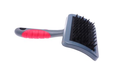 Beyaz arka plan üzerinde izole köpek fırça