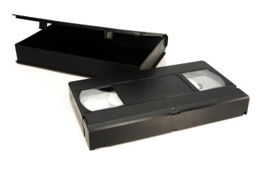 eski siyah vhs video kaset tecnology