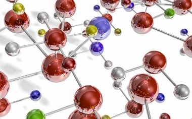 metal atomları birbirine bağlı