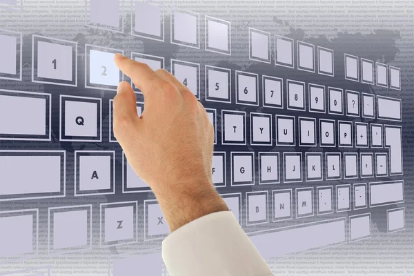 Virtuelle Tastatur — Stockfoto