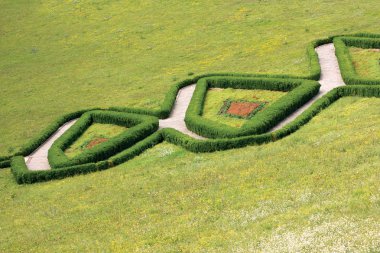 Garden path of unusual shape clipart