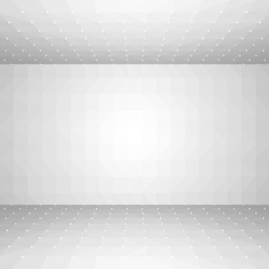 Beyaz geometrik tasarım.