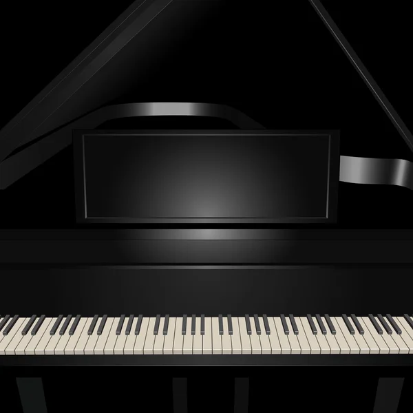 Fond avec pianoforte . — Image vectorielle