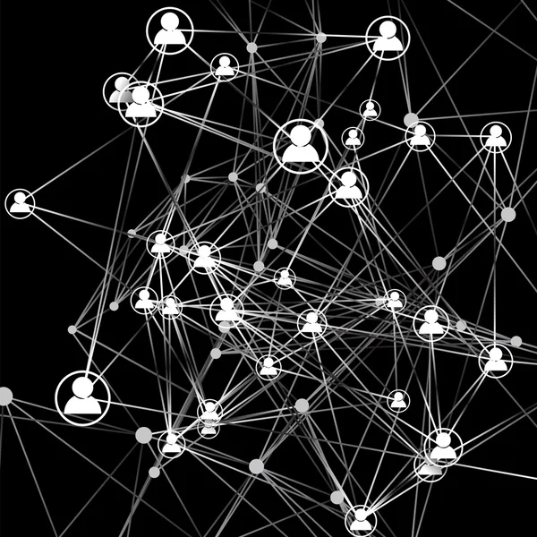 Özet iletişim arka plan.