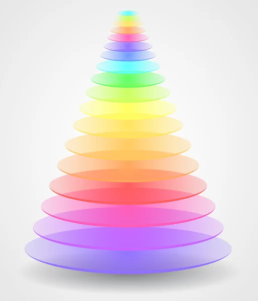 Color pyramid — Stock Vector