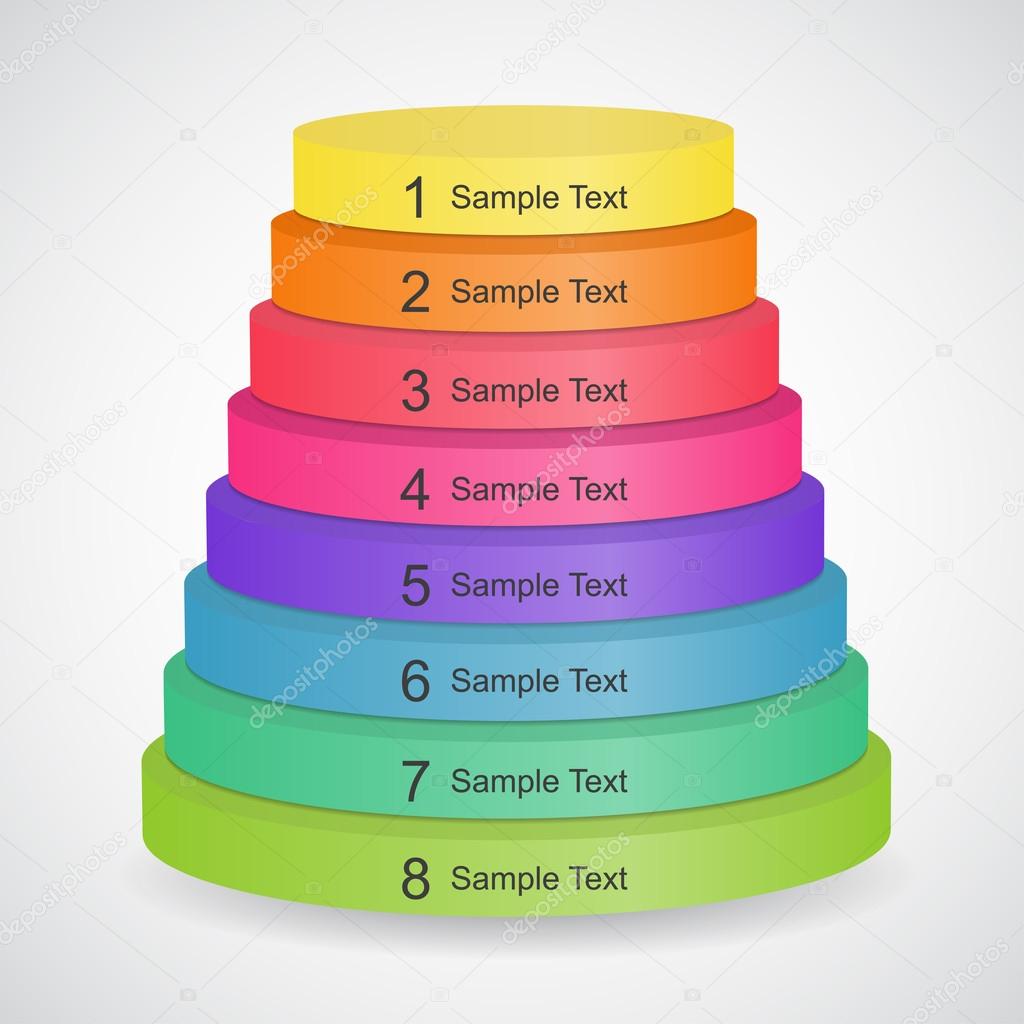 3d color pyramid