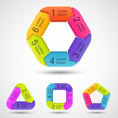 iş projesi şablonu ile okları ve metin alanları