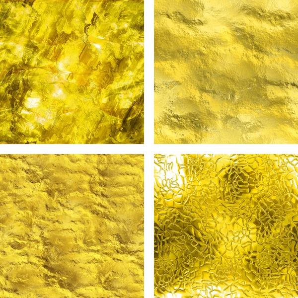 Set di texture in oro senza cuciture — Foto Stock