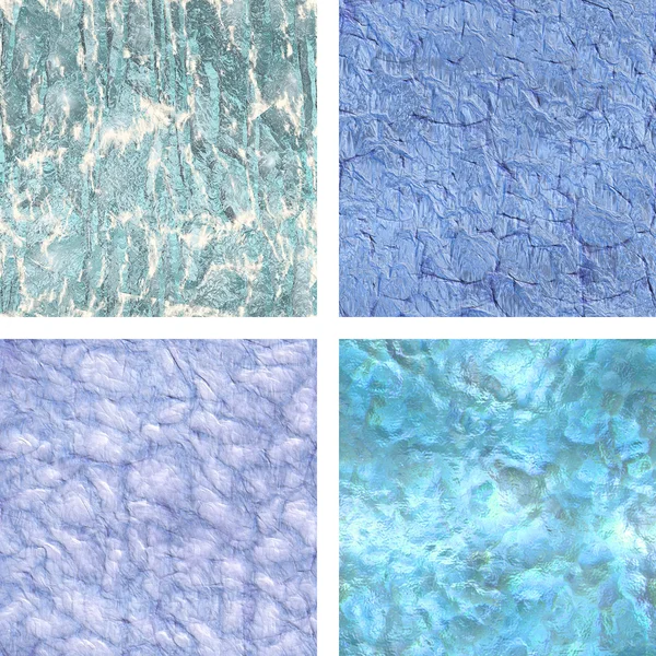 Seamless ice textures set — Stock Photo, Image