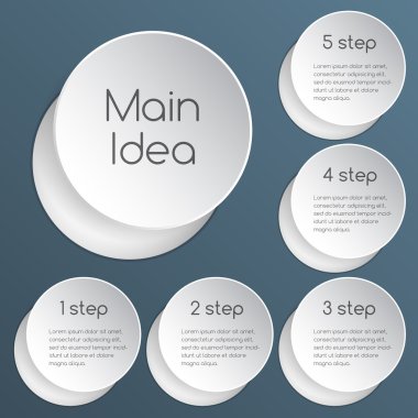 Senin iş sunumu (Infographic için şablon)