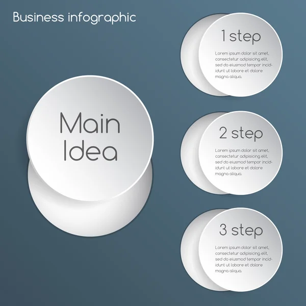 Sjabloon voor uw bedrijfspresentatie (infographic) — Stockvector