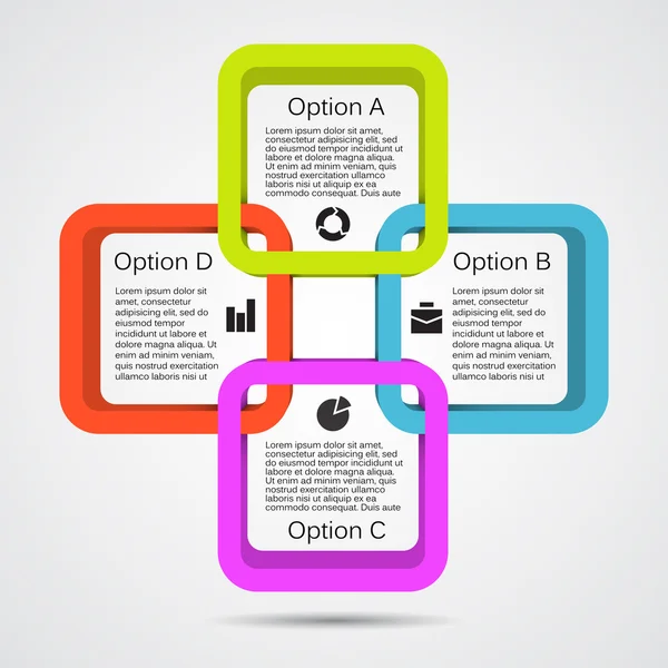 Vorlage für Ihre Unternehmenspräsentation (Infografik)) — Stockvektor