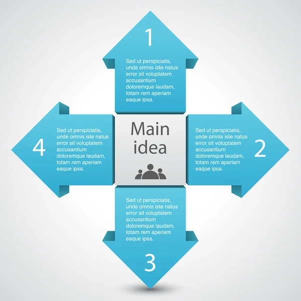 Modèle de présentation de votre entreprise (infographie ) — Image vectorielle