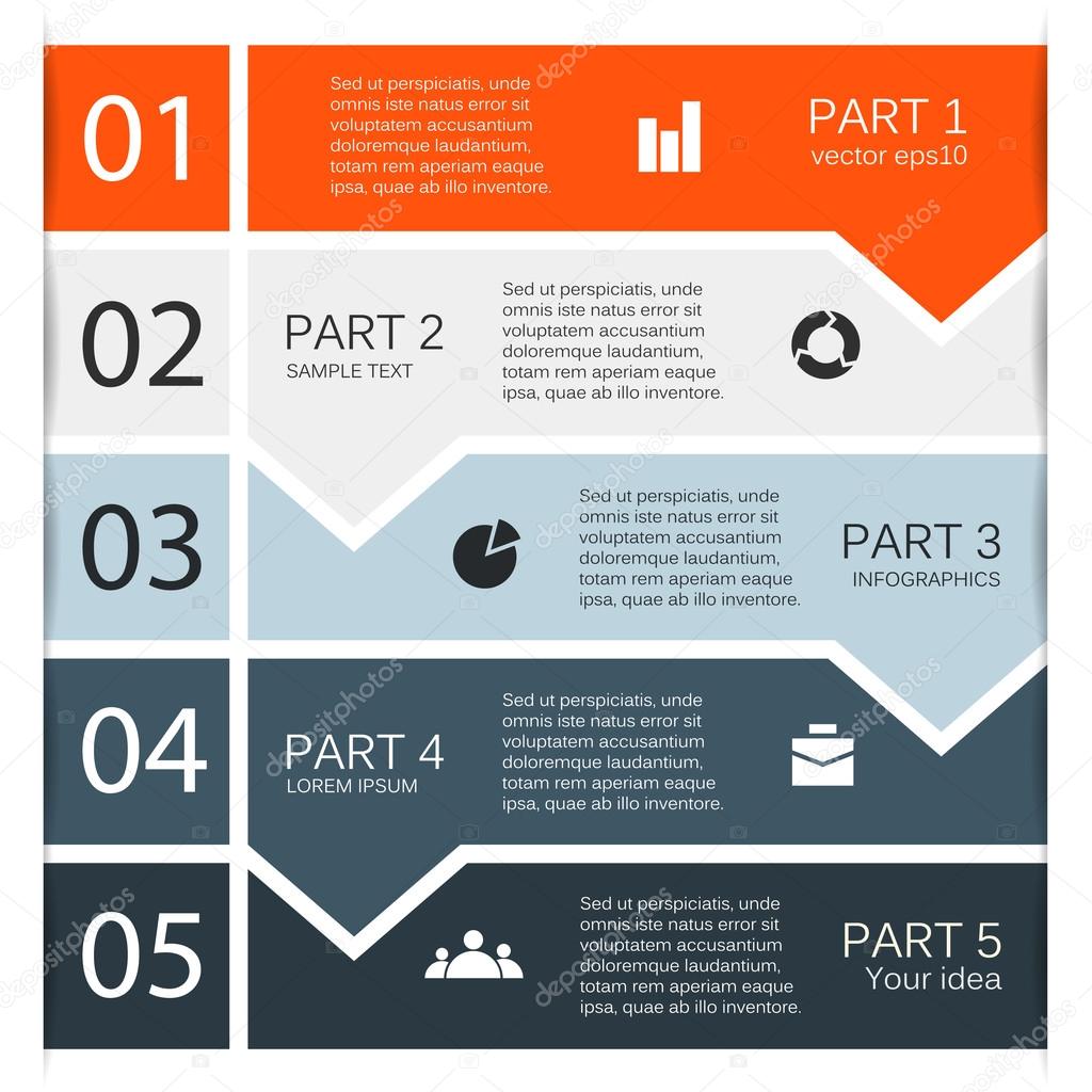 Modern vector options layout. Can be used for infographic.