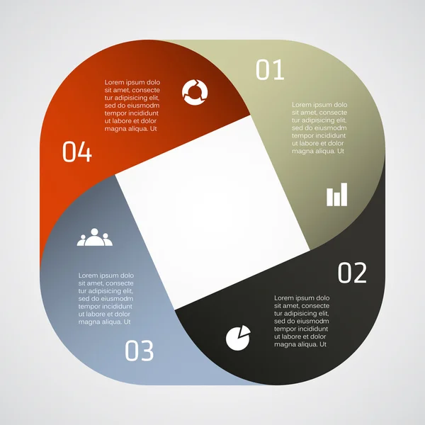 Plantilla vectorial moderna para su proyecto empresarial — Vector de stock