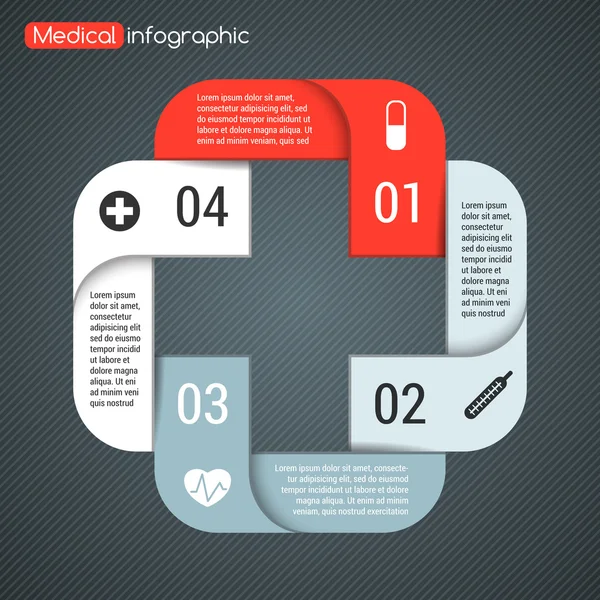 Plantilla vectorial moderna para su proyecto médico — Archivo Imágenes Vectoriales