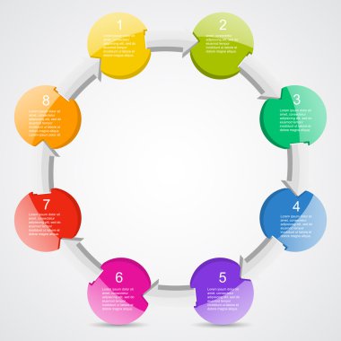 iş projesi için modern vektör şablonu