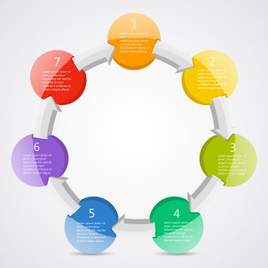 iş projesi için modern vektör şablonu