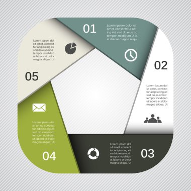 iş projesi için modern vektör şablonu