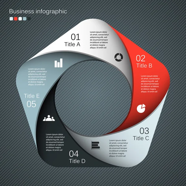 Modèle vectoriel moderne pour votre projet d'entreprise — Image vectorielle