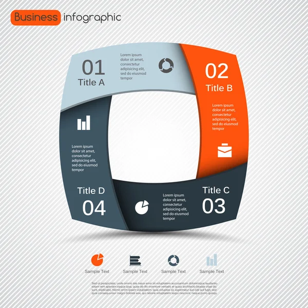 Plantilla vectorial moderna para su proyecto empresarial — Vector de stock