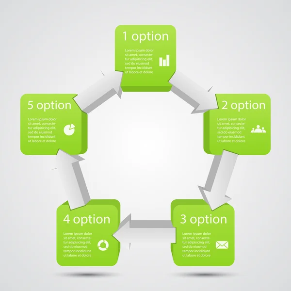 Plantilla vectorial moderna para su proyecto empresarial — Vector de stock