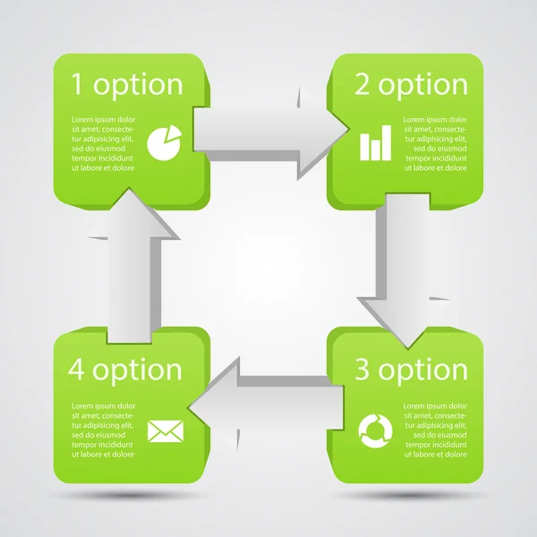 Plantilla vectorial moderna para su proyecto empresarial — Vector de stock