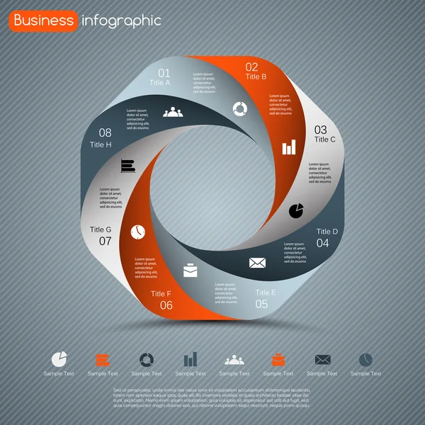 Plantilla vectorial moderna para su proyecto empresarial — Vector de stock