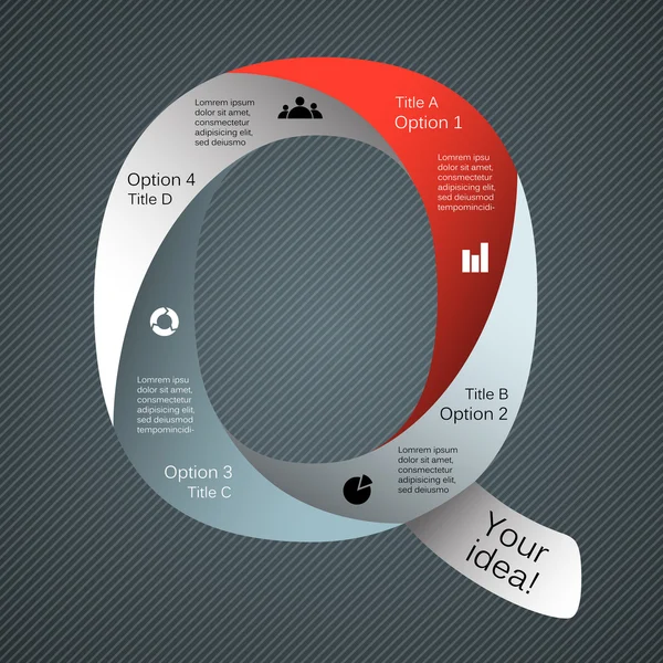 Plantilla vectorial moderna para su proyecto empresarial — Vector de stock