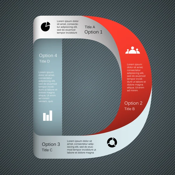 Plantilla vectorial moderna para su proyecto empresarial — Vector de stock