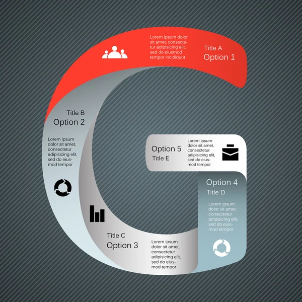 Plantilla vectorial moderna para su proyecto empresarial — Vector de stock