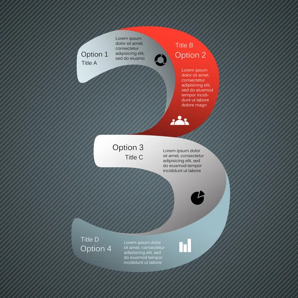 Plantilla vectorial moderna para su proyecto empresarial — Vector de stock