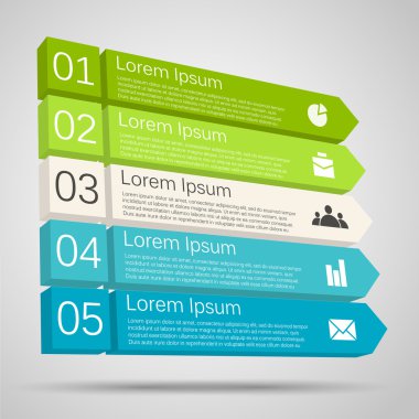 iş projesi için modern vektör şablonu