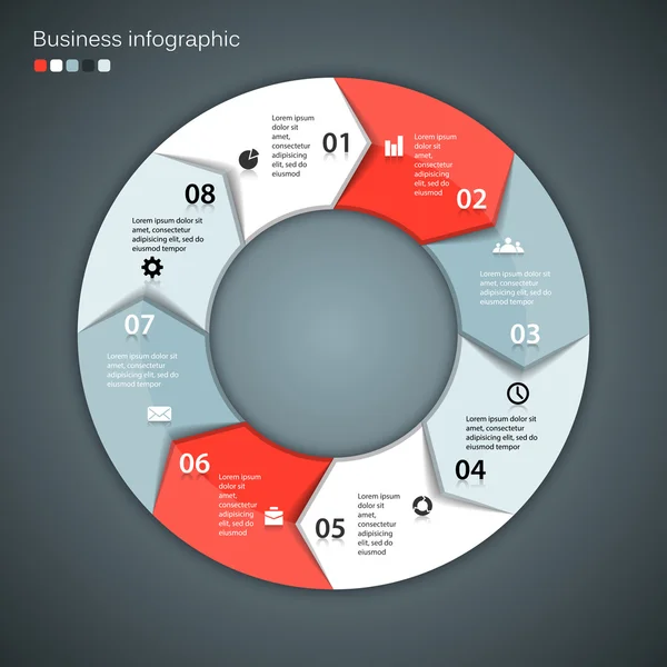 Plantilla vectorial moderna para su proyecto empresarial — Vector de stock